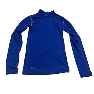 Nike Fit Dri Blue Long Sleeve Athletic T-Shirt